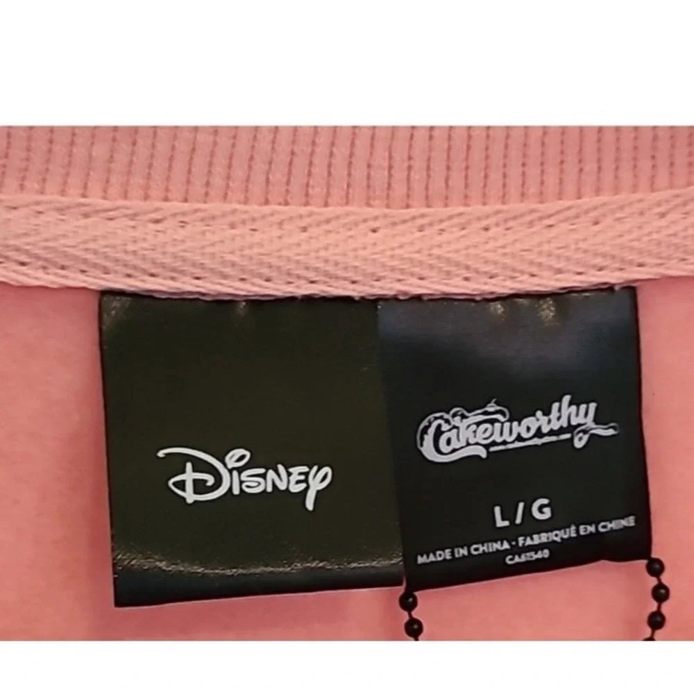 NWT Disney Little Mermaid Cakeworthy Womens Ariel‎ Pink Sweatshirt Large